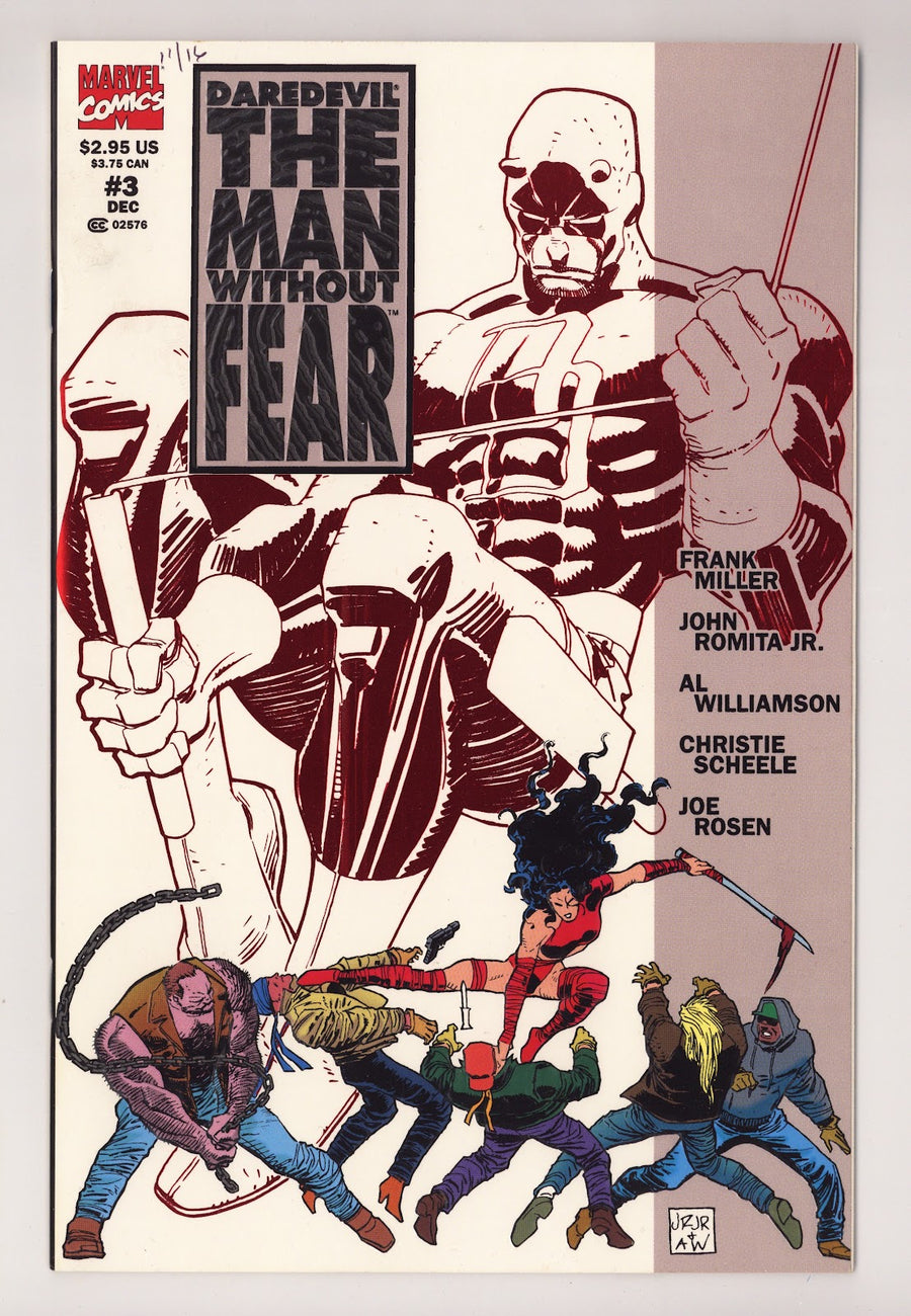 Daredevil The Man without Fear Vol 1 3  High Grade   (1993)   Newsstand