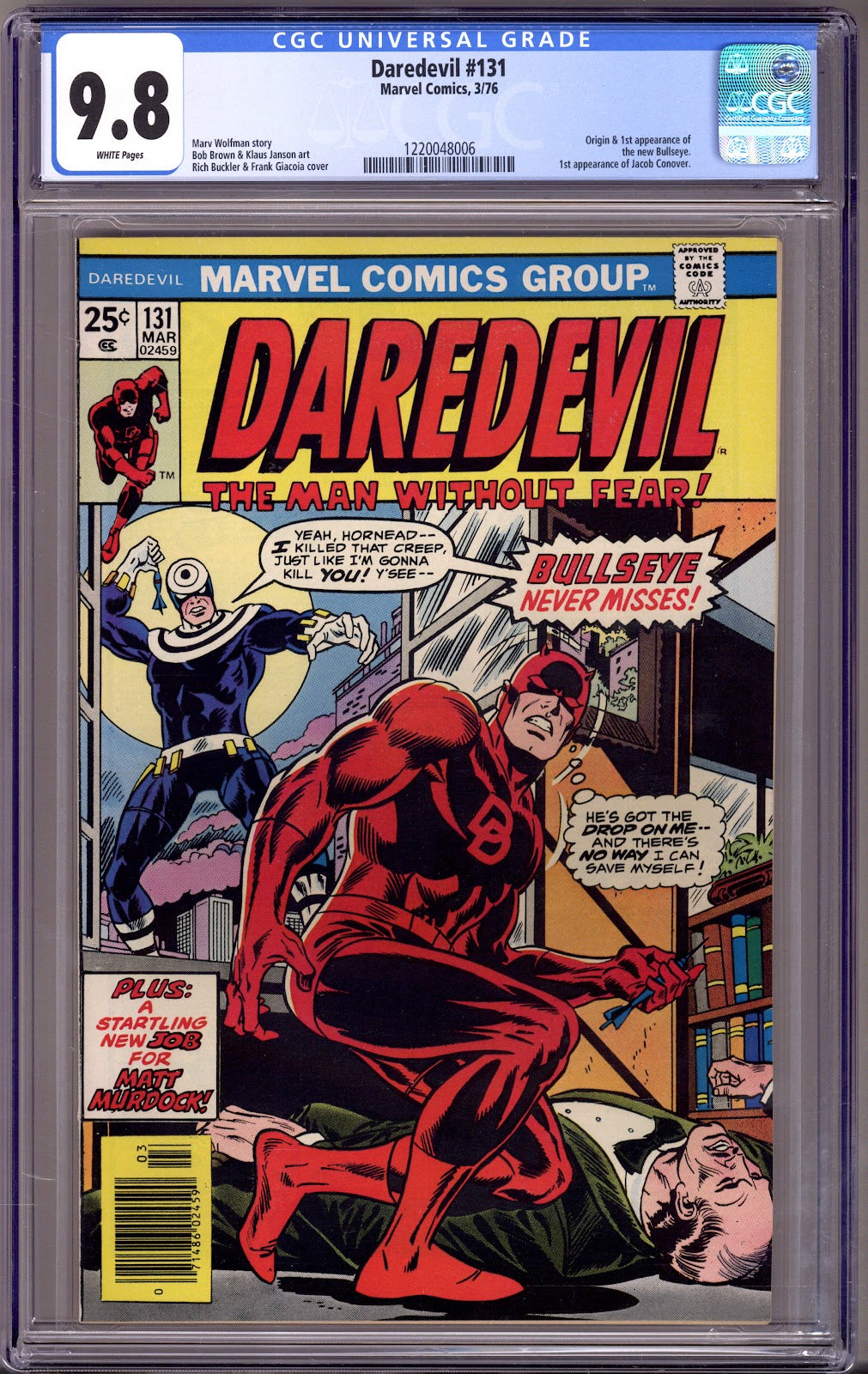 Daredevil Vol 1 131 CGC 9.8 (NM/M) (1976) 