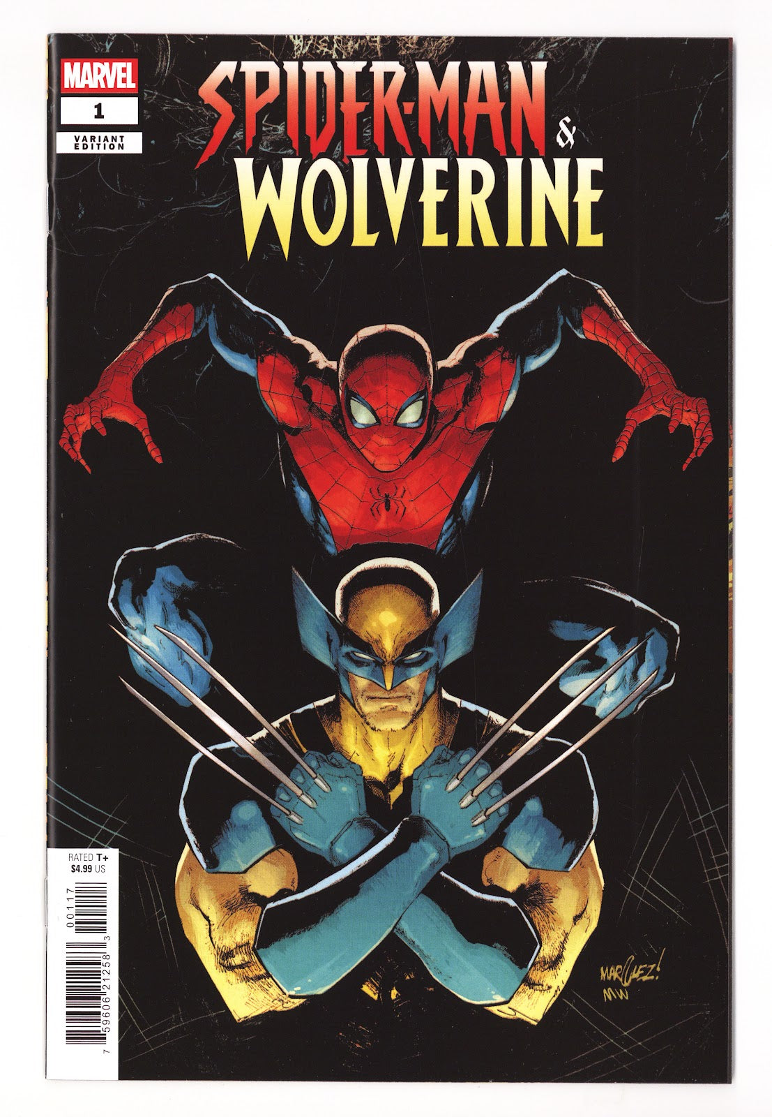 Spider-Man & Wolverine   1  High Grade   (2025) Marquez   Incentive Variant  