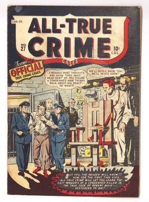 All True Crime Cases Comics 27 VG (4.0) (1948) Canadian Edition