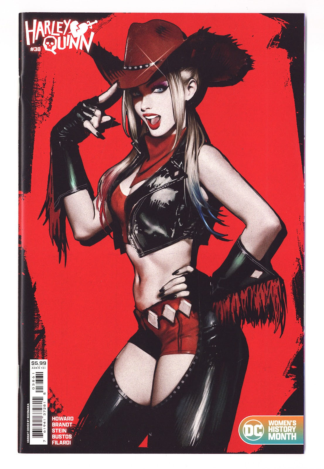 Harley Quinn Vol 4 38  High Grade   (2024) Sozomaika Women's History Month Cardstock  Variant  