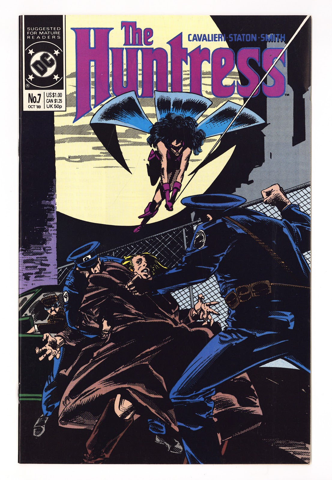 The Huntress Vol 1 7  High Grade   (1989)     