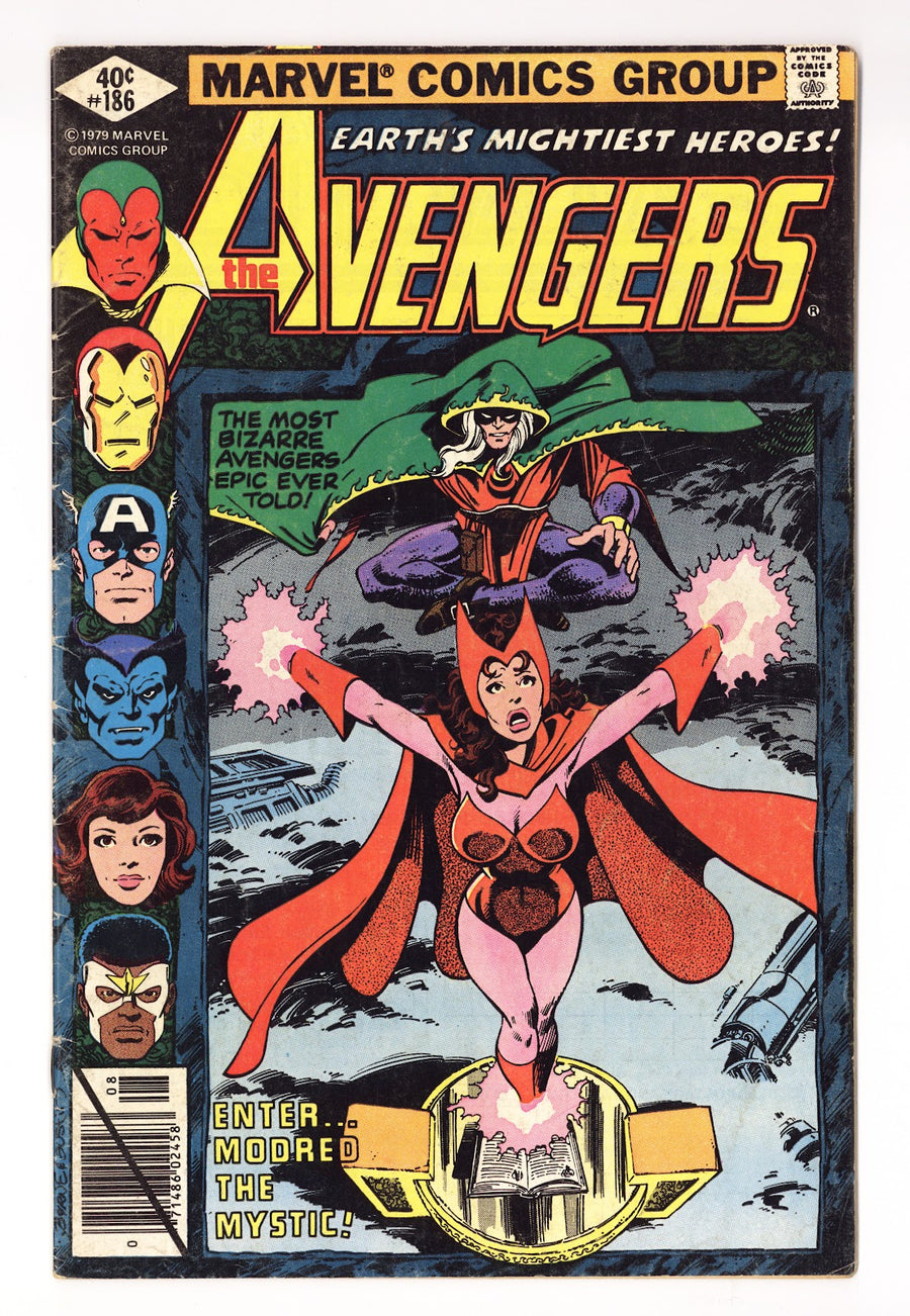 The Avengers Vol 1 186  Very Low Grade   (1979)     