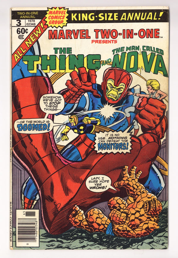 Marvel Two-in-One Annual Vol 1 3  Low Grade   (1978)