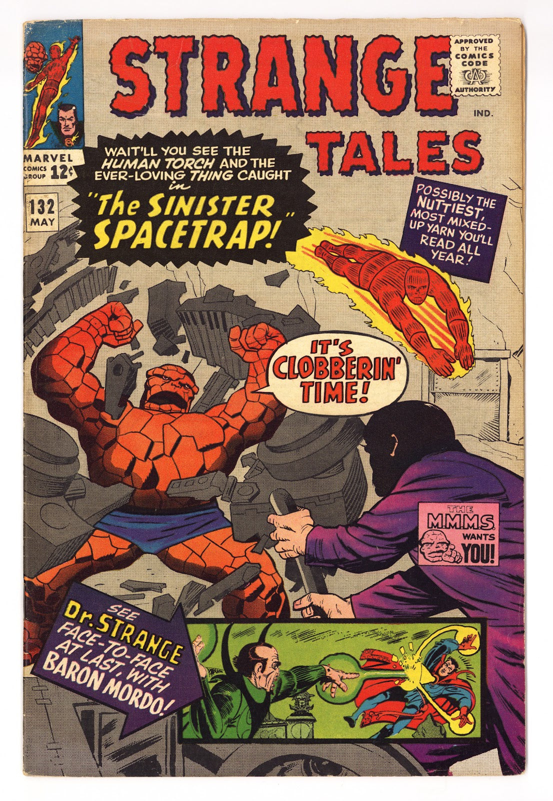 Strange Tales Vol 1 132  VG/FN (5.0)   (1965)     