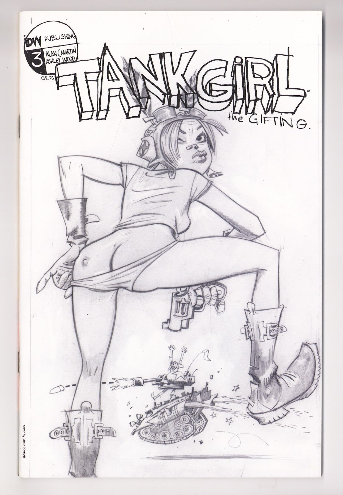 Tank Girl: The Gifting 3 NM (9.4) (2007) Hewlett Sketch Incentive Variant 