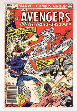 The Avengers Annual Vol 1 11  Low Grade   (1982)   Canadian Price Variant