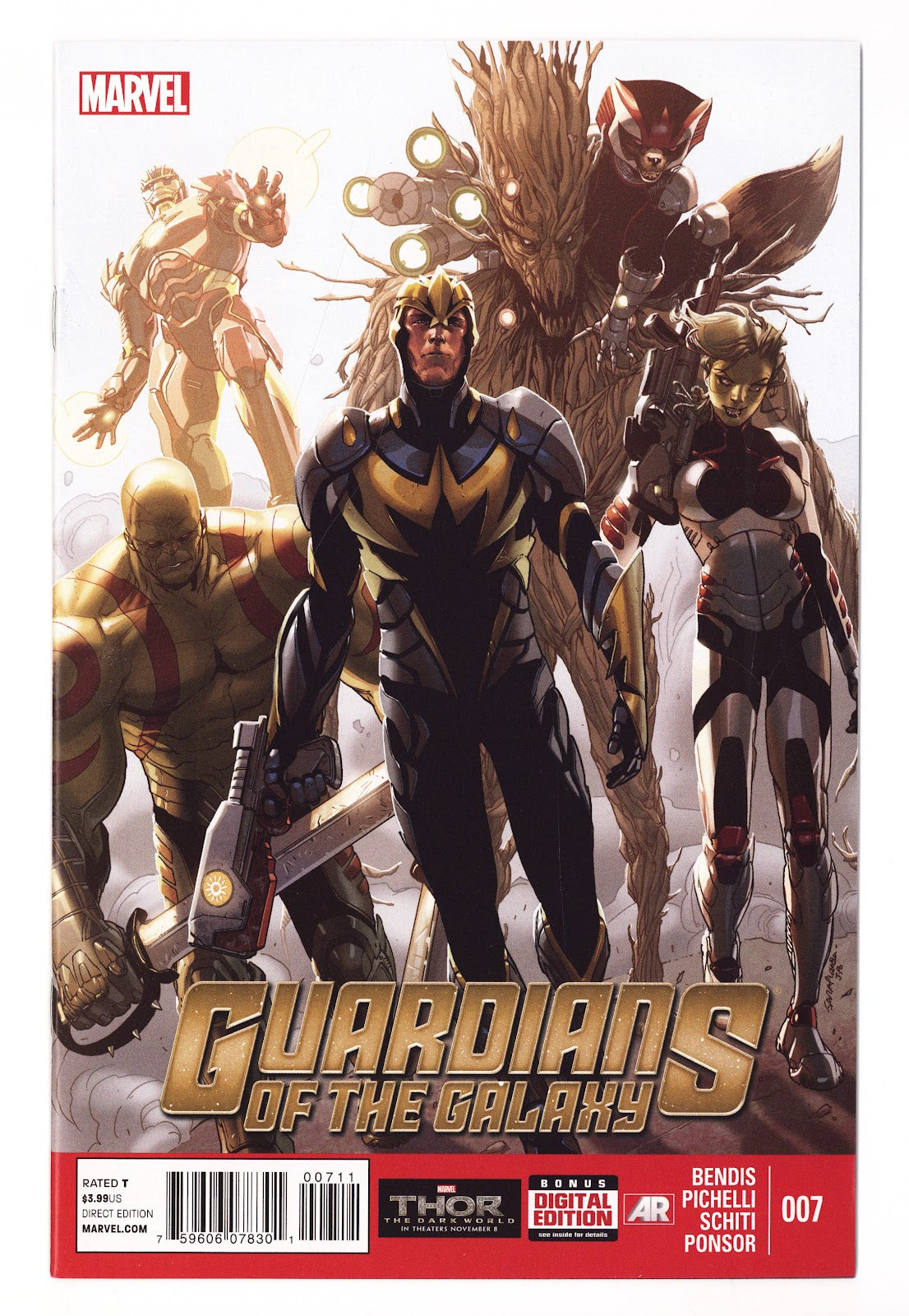 Guardians of the Galaxy Vol 3 7  High Grade   (2013)   Direct Edition - Sara Pichelli Cover  