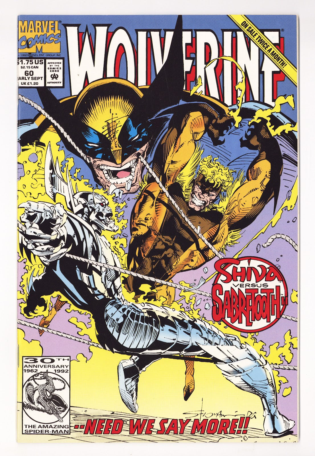 Wolverine Vol 2 60  High Grade   (1992)     