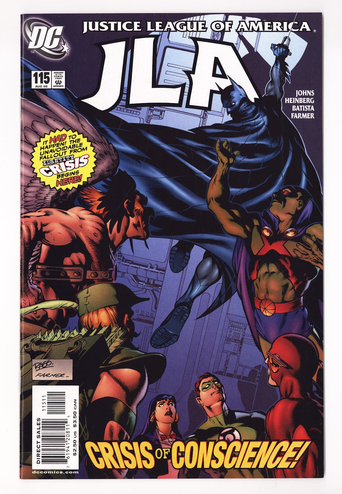 JLA 115 High Grade (2005) Direct Sales 