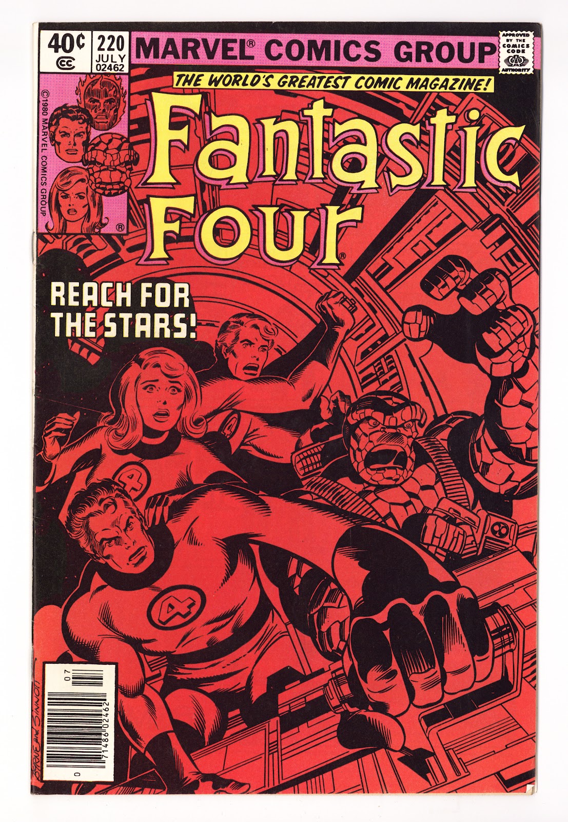 Fantastic Four Vol 1 220  Mid Grade   (1980)   Newsstand  