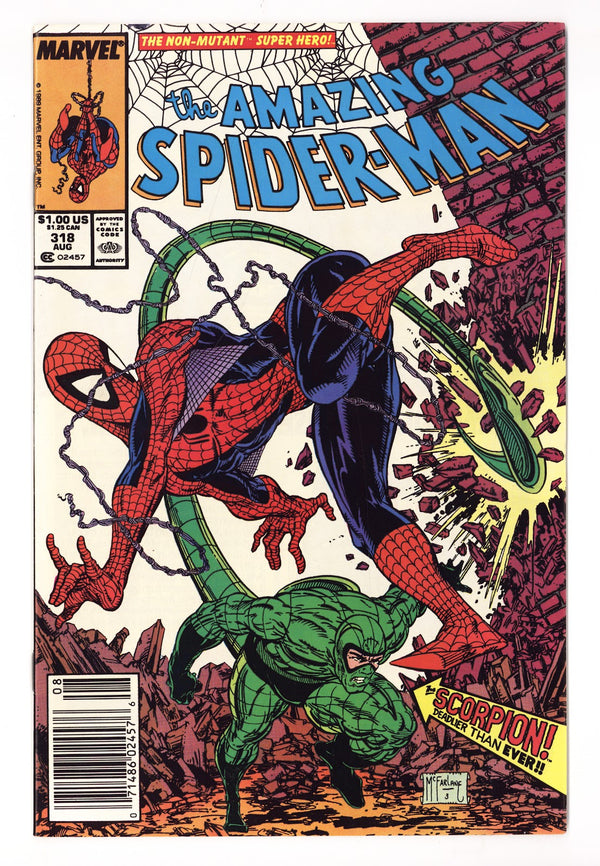 The Amazing Spider-Man Vol 1 318 VF+ (8.5) (1989) Newsstand