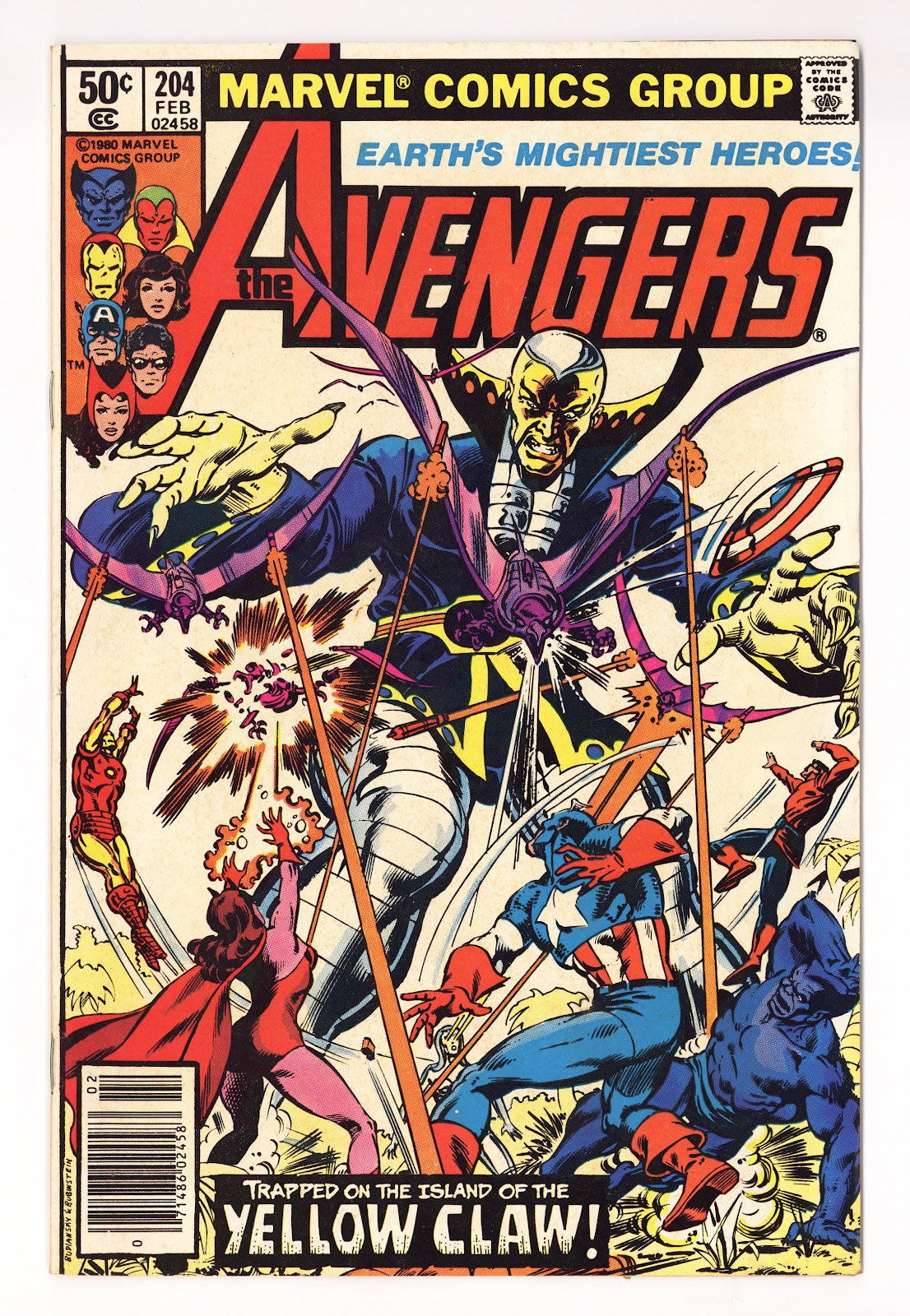 The Avengers Vol 1 204  Mid Grade   (1981)   Newsstand  