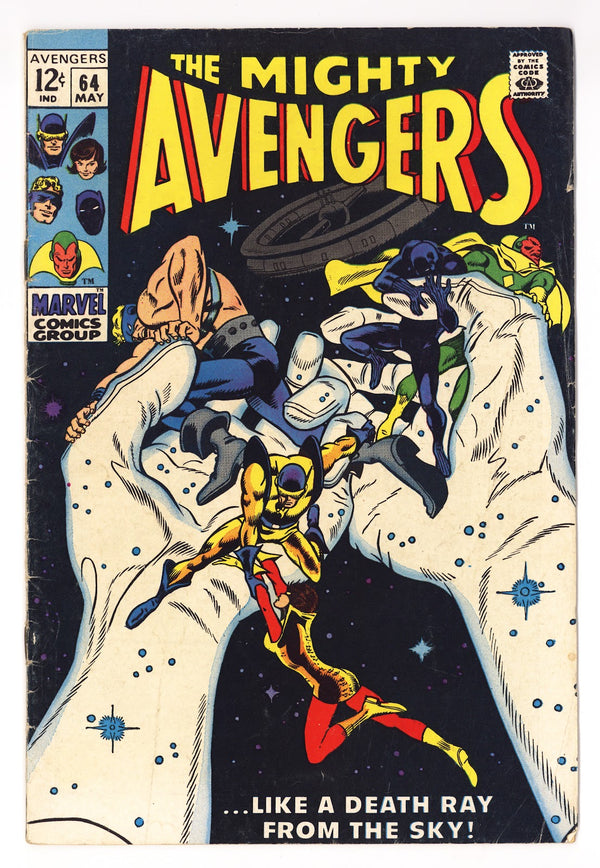 The Avengers Vol 1 64 VG+ (4.5) (1969)