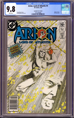Arion, Lord of Atlantis Vol 2 4 CGC 9.8 (NM/M)   (1983)   Canadian Price Variant