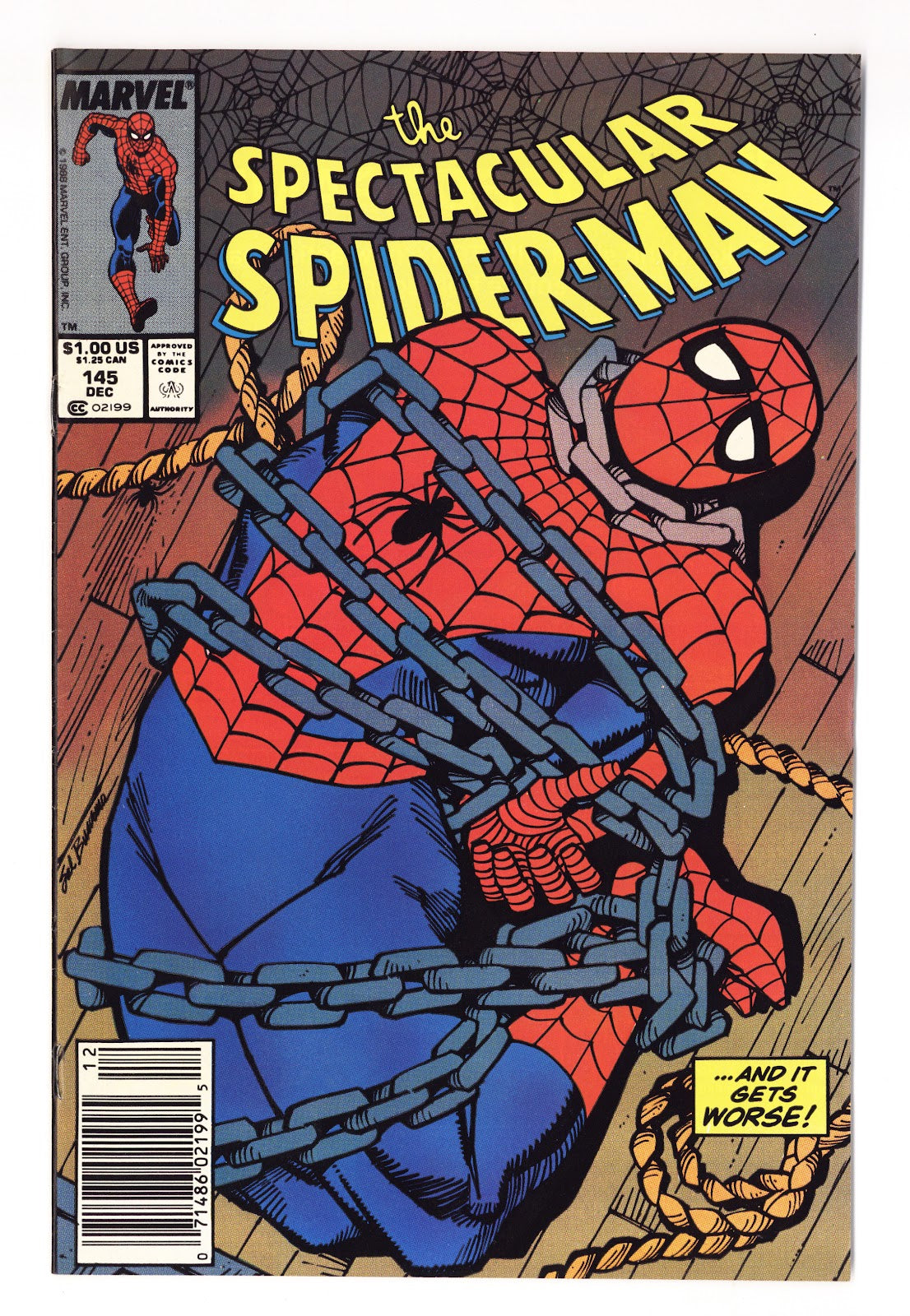 The Spectacular Spider-Man Vol 1 145  Mid Grade   (1988)   Newsstand