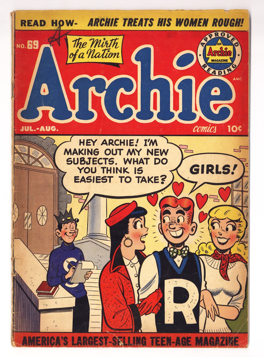 Archie Comics Vol 1 69  VG- (3.5)   (1954)