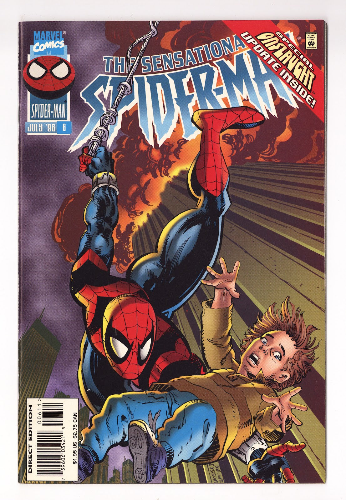 The Sensational Spider-Man Vol 1 6 High Grade (1996) Direct Edition 