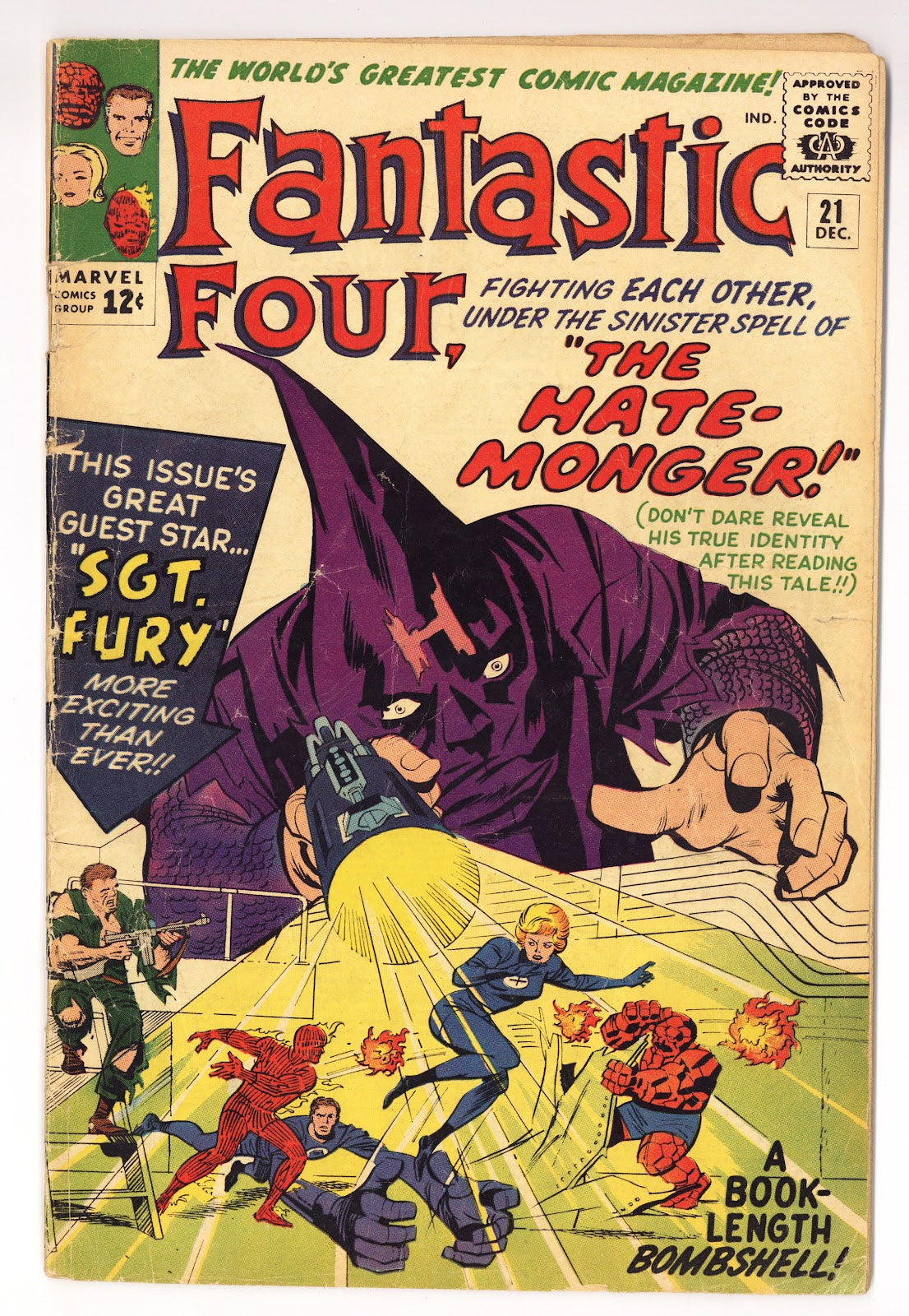 Fantastic Four Vol 1 21 VG- (3.5) (1963) 