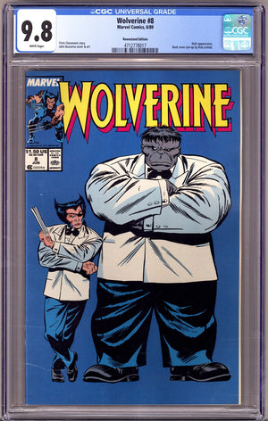 Wolverine Vol 2 8 CGC 9.8 (NM/M)   (1989)   Newsstand