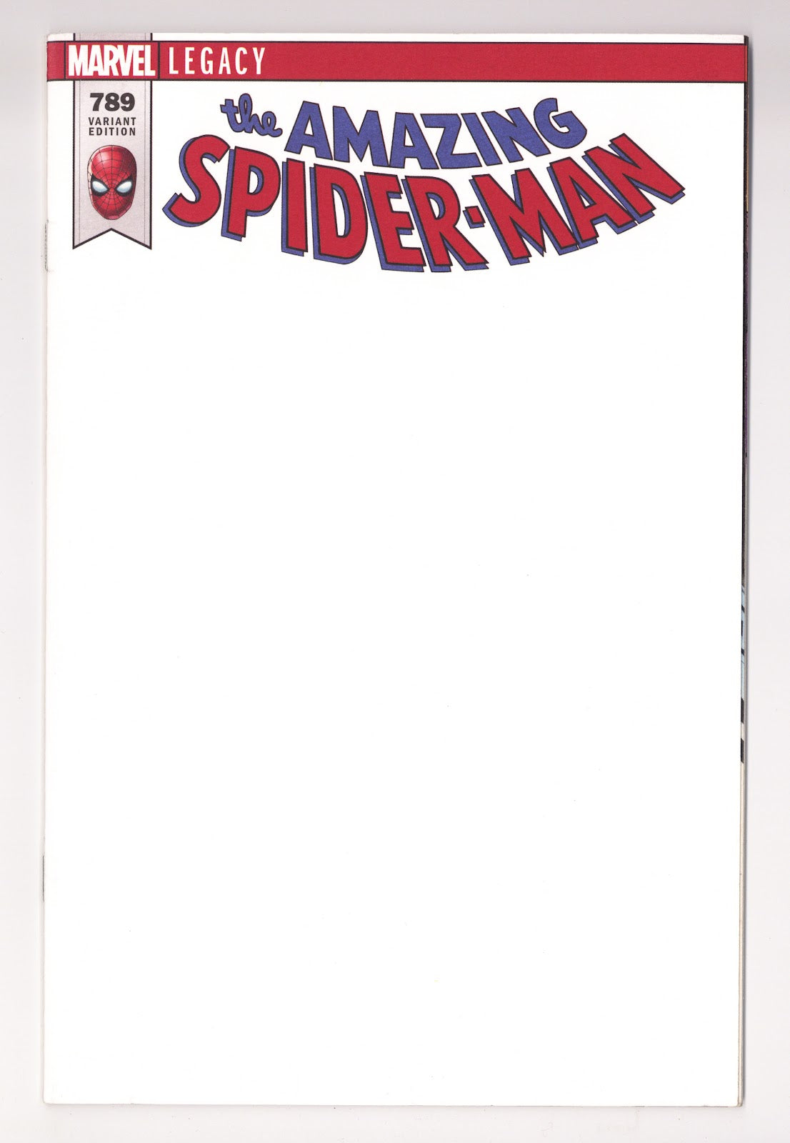 Amazing Spider-Man Vol 4 789 High Grade (2017) Blank Variant 