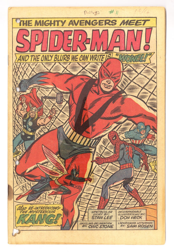 The Avengers Vol 1 11 Coverless (1964)