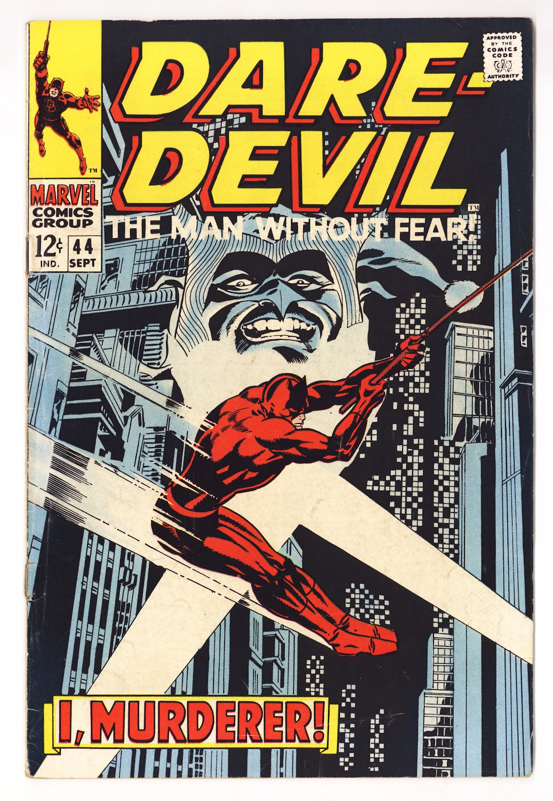 Daredevil Vol 1 44  VG- (3.5)   (1968)