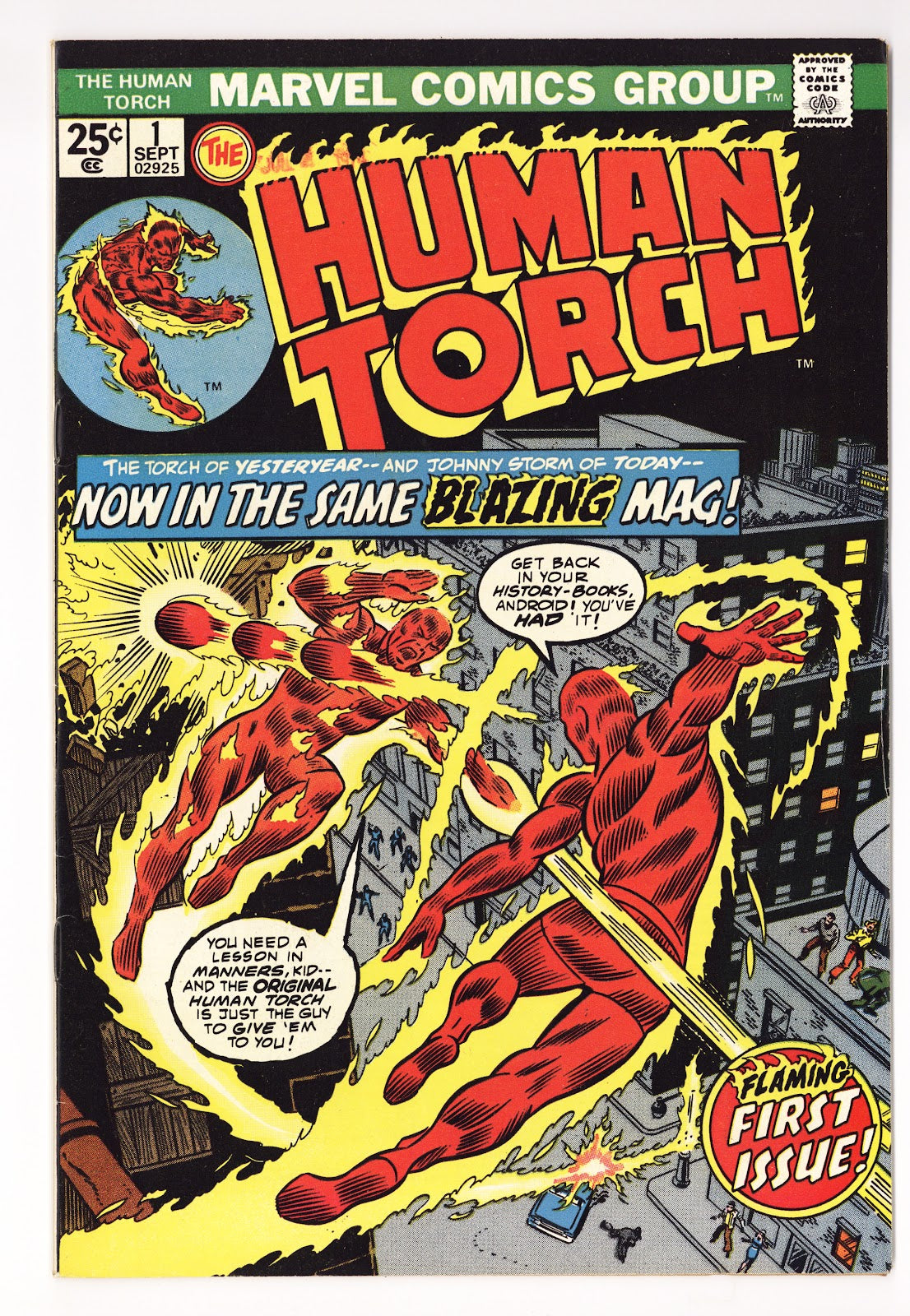 The Human Torch Vol 2 1 FN/VF (7.0) (1974) 