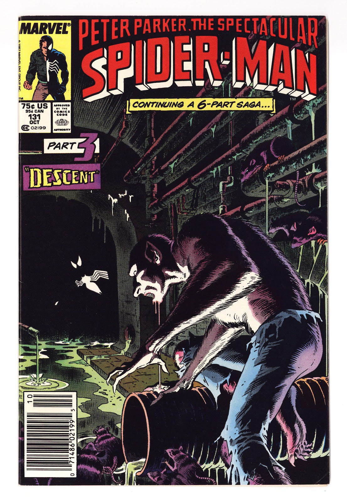 The Spectacular Spider-Man Vol 1 131 FN/VF (7.0) (1987) Newsstand 