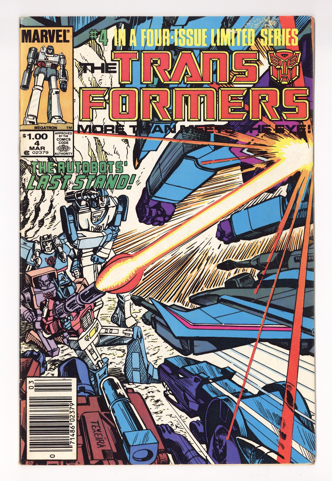 The Transformers Vol 1 4  VG/FN (5.0)   (1985)   Canadian  