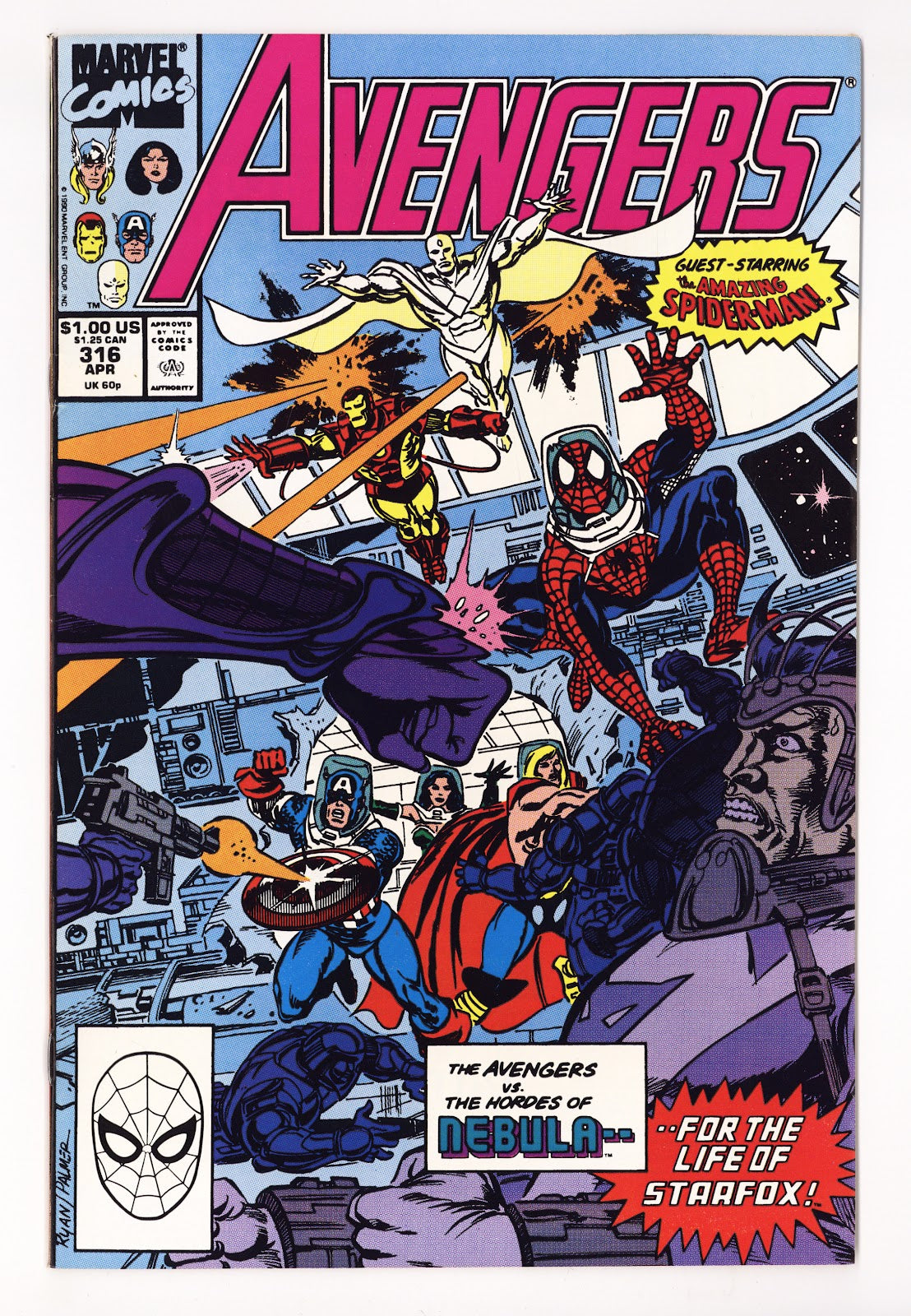 The Avengers Vol 1 316 High Grade (1990) 