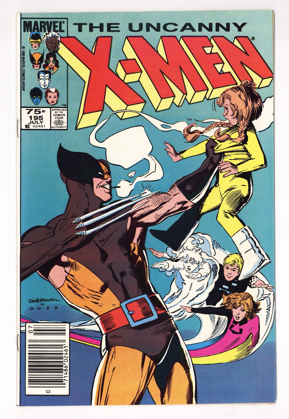 The Uncanny X-Men Vol 1 195  VF+ (8.5)   (1985)   Canadian Price Variant