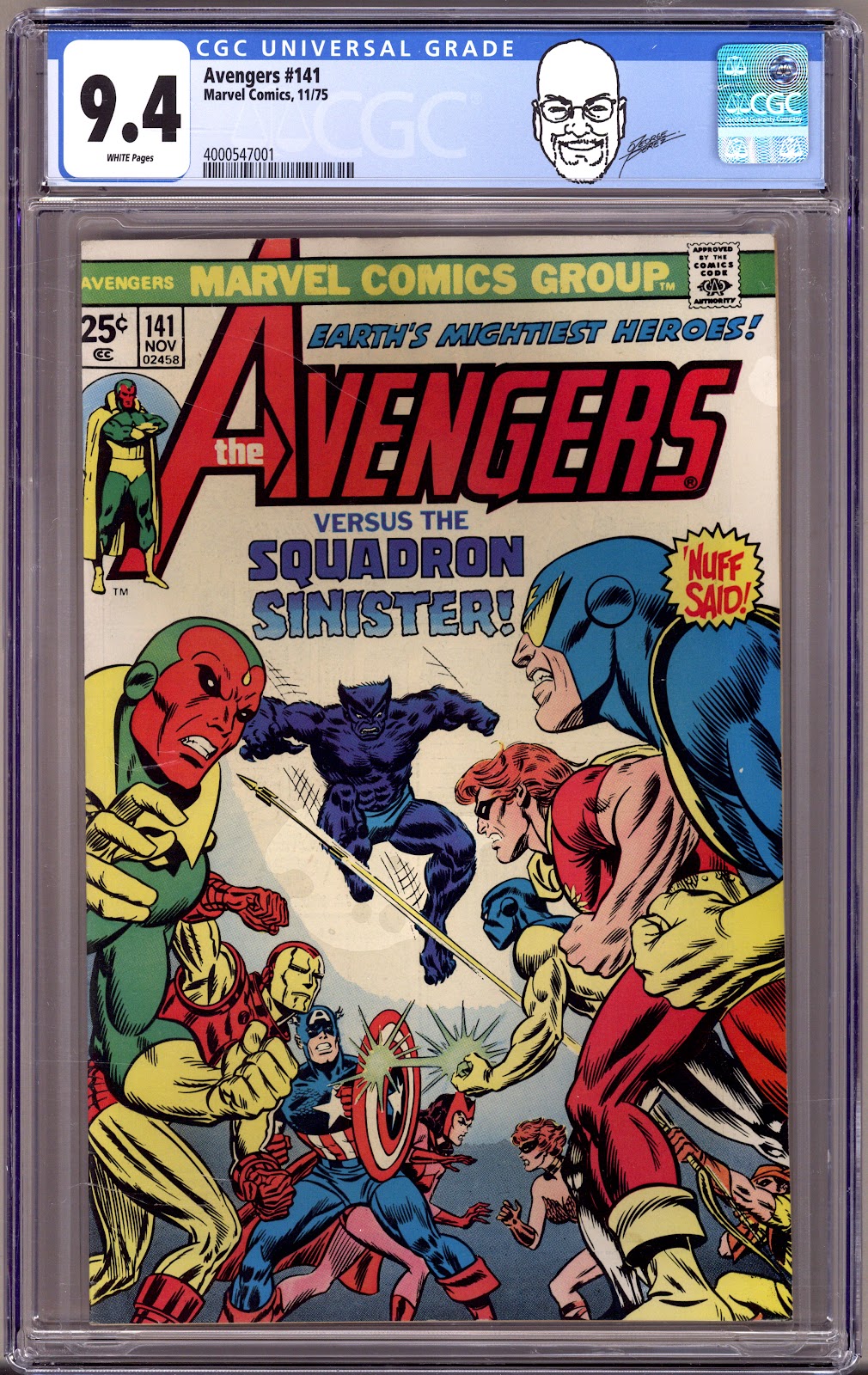 The Avengers Vol 1 141 CGC 9.4 (NM) (1975) 