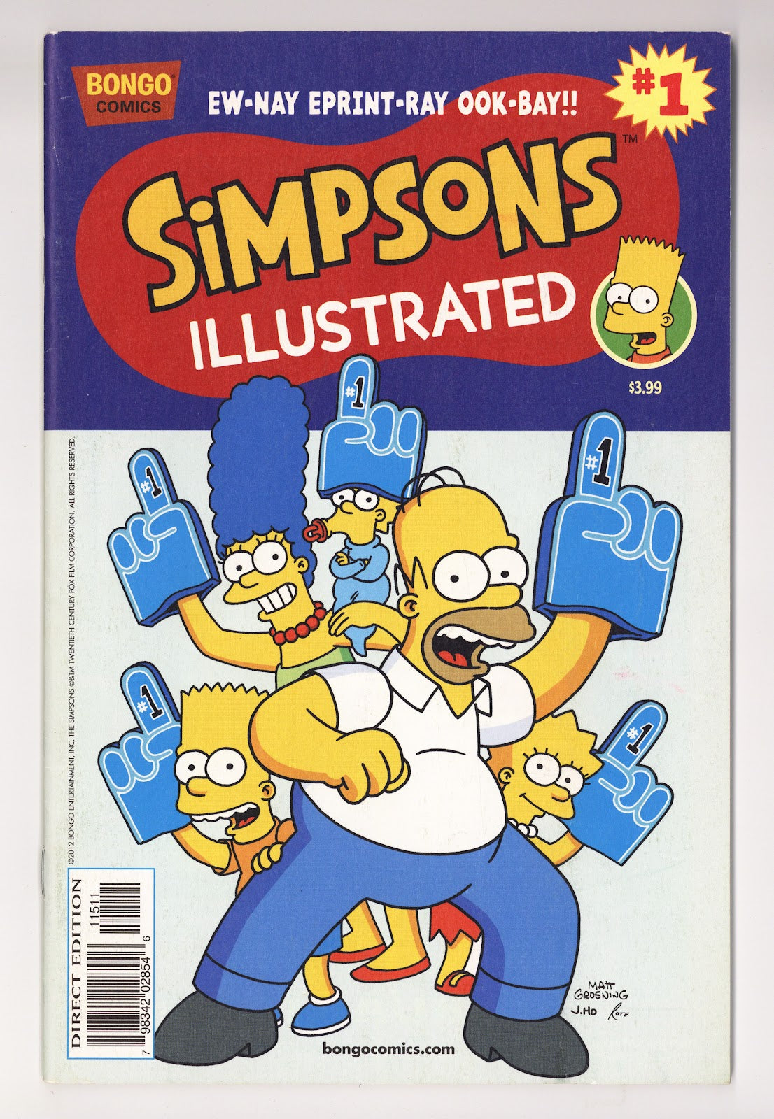 Simpsons Illustrated   1  Mid Grade   (2012)     