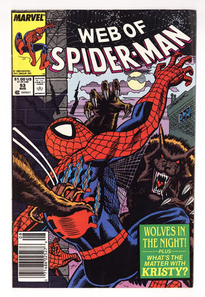 Web of Spider-Man Vol 1 53  Mid Grade   (1989)   Newsstand