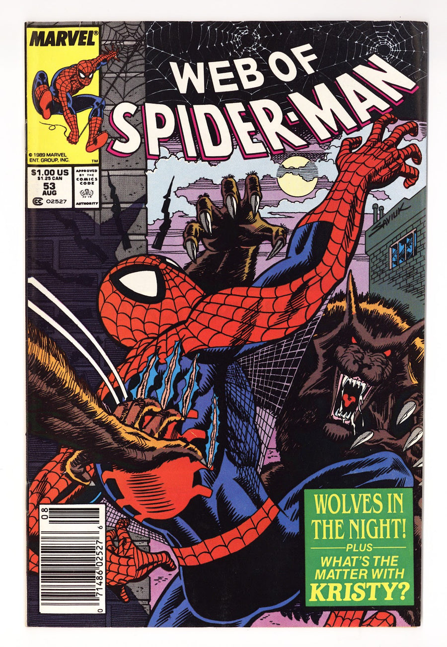 Web of Spider-Man Vol 1 53  Mid Grade   (1989)   Newsstand