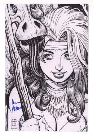 Rogue: The Savage Land 1 VF/NM (9.0) (2025) Adams Sketch Virgin Exclusive Variant Signed x1 Cover Art Adams