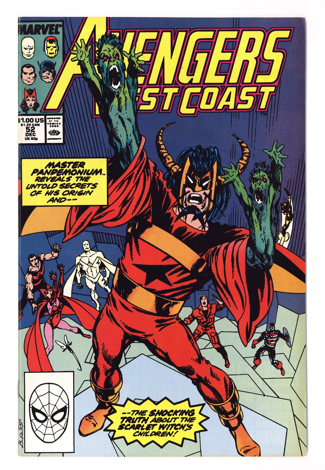Avengers West Coast Vol 2 52  High Grade   (1989)   Direct  