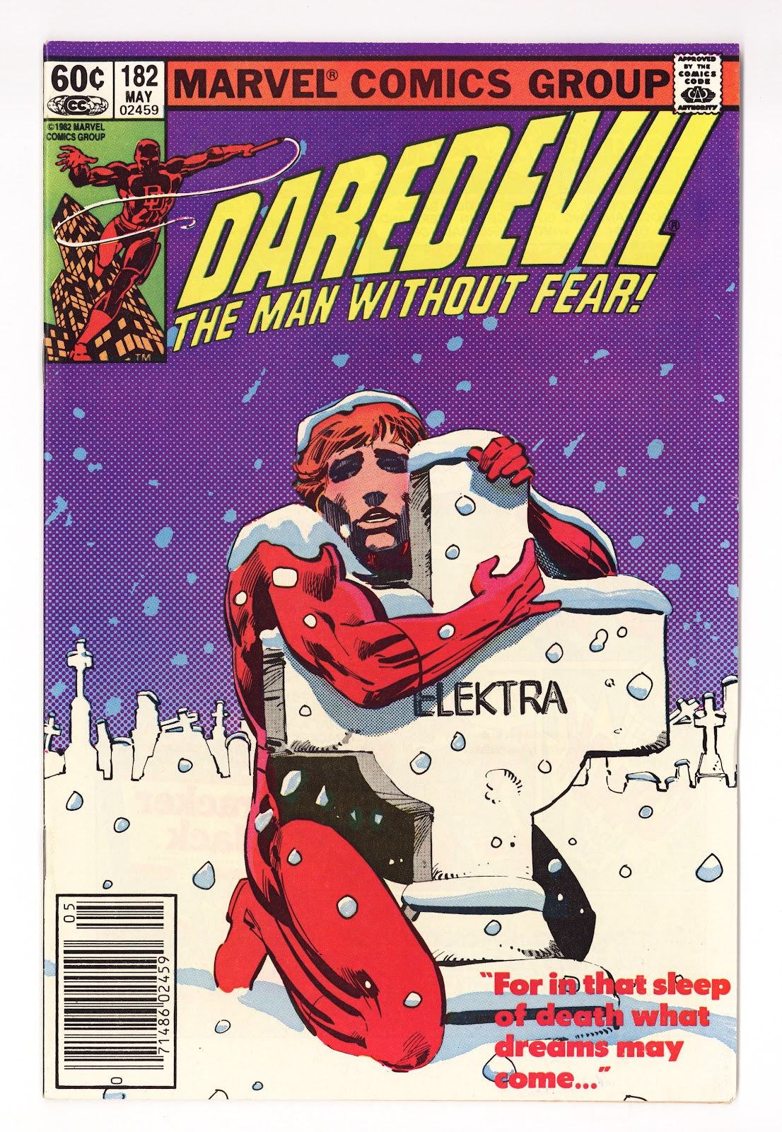 Daredevil Vol 1 182 VF- (7.5) (1982) Newsstand 