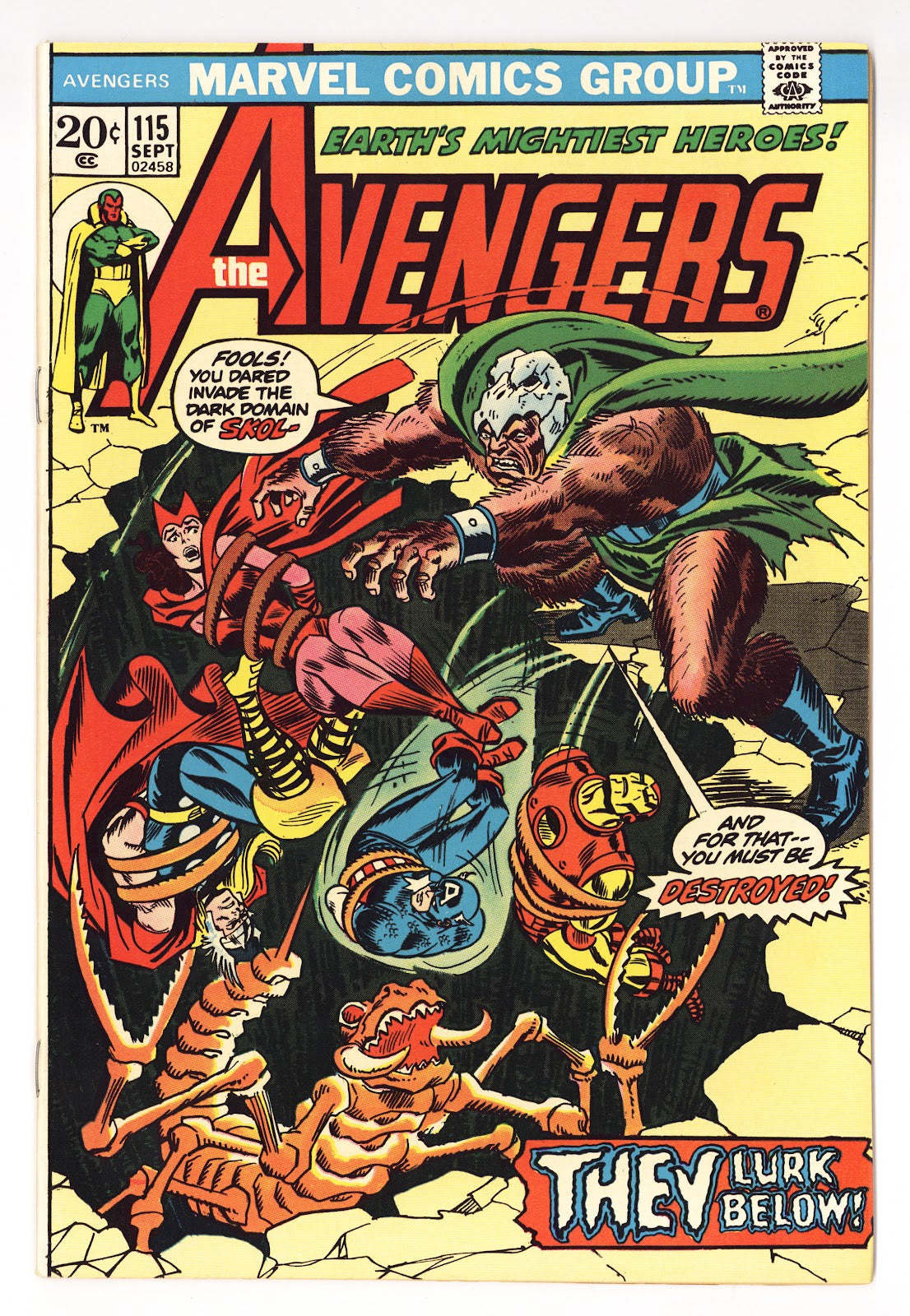 The Avengers Vol 1 115 VF- (7.5) (1973) 