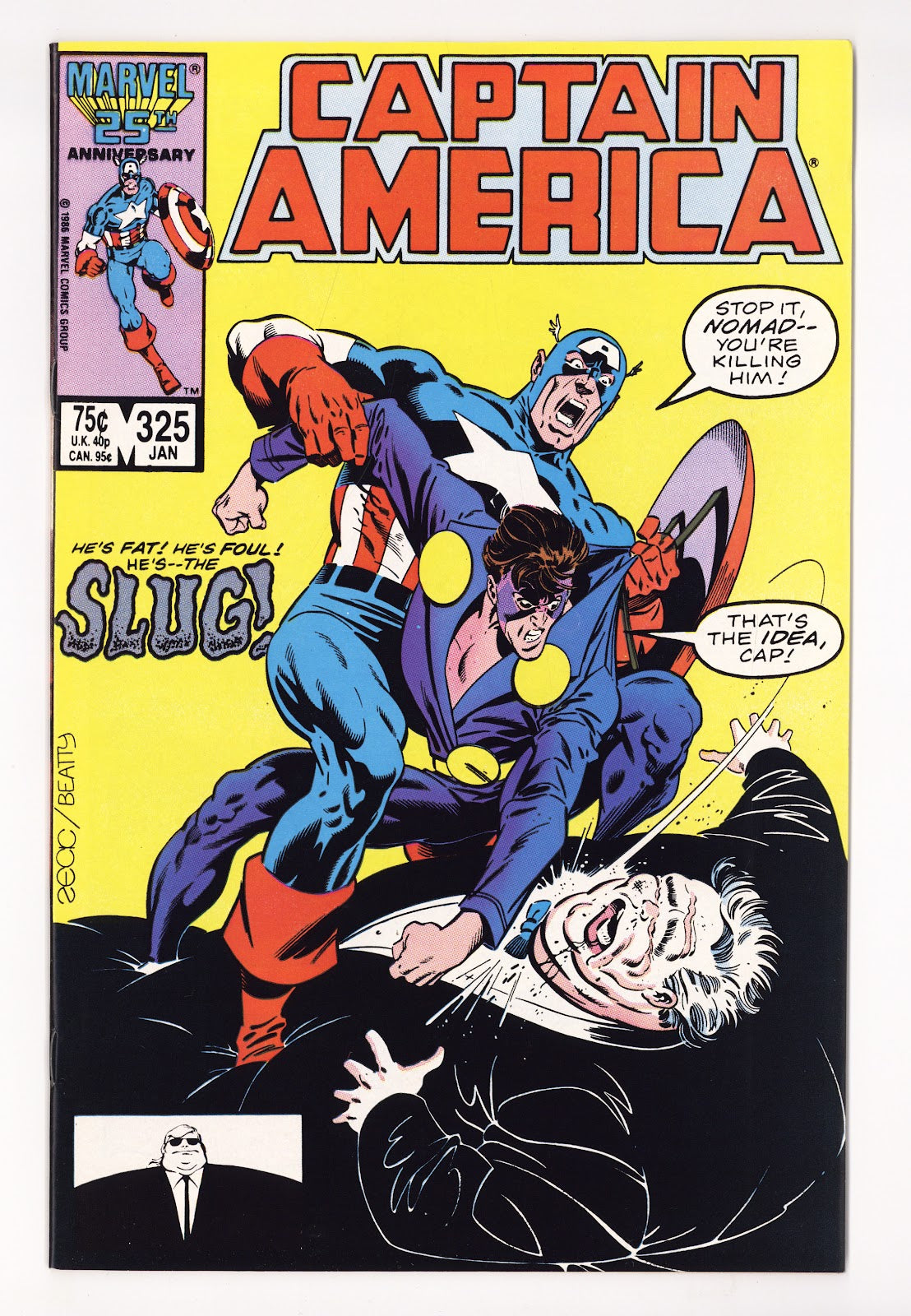 Captain America Vol 1 325 High Grade (1987) 