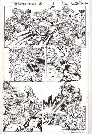 Marvel Adventures Super Heroes Vol 2 8 Pg. 1 Original Art by Scott Koblish (2011)