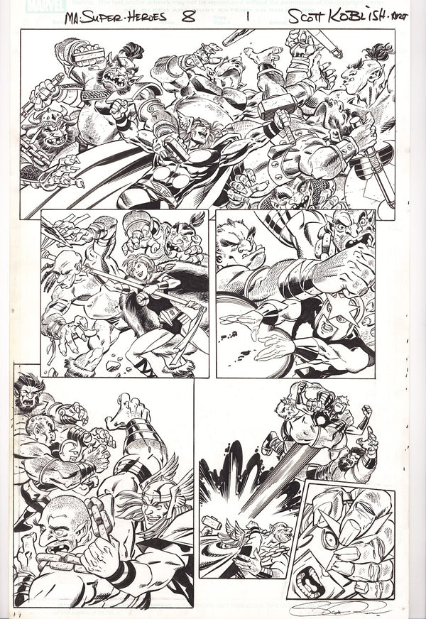 Marvel Adventures Super Heroes Vol 2 8 Pg. 1 Original Art by Scott Koblish (2011)