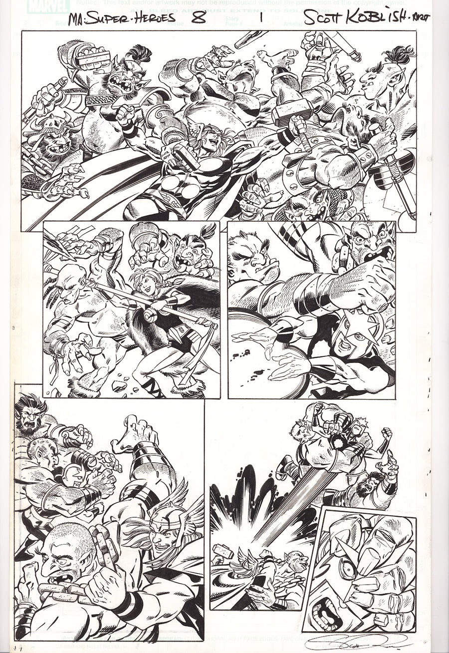 Marvel Adventures Super Heroes Vol 2 8 Pg. 1 Original Art by Scott Koblish (2011) 