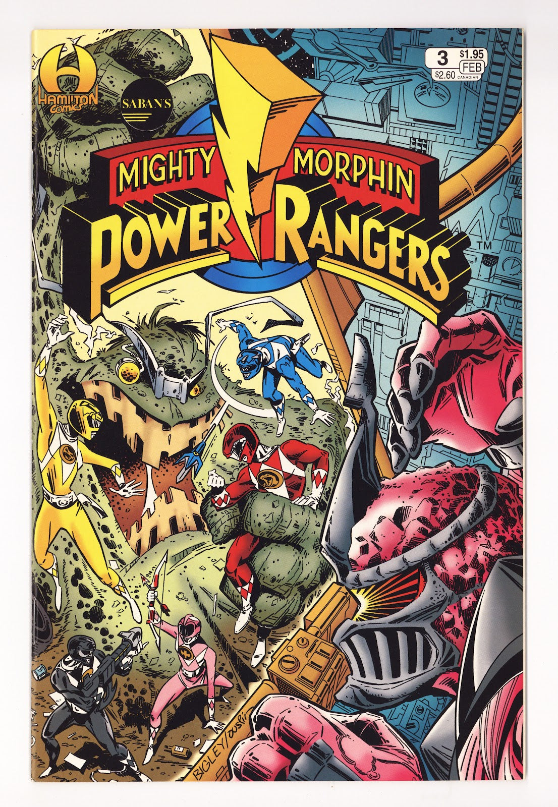 Saban's Mighty Morphin Power Rangers   3  VF/NM (9.0)   (1995)