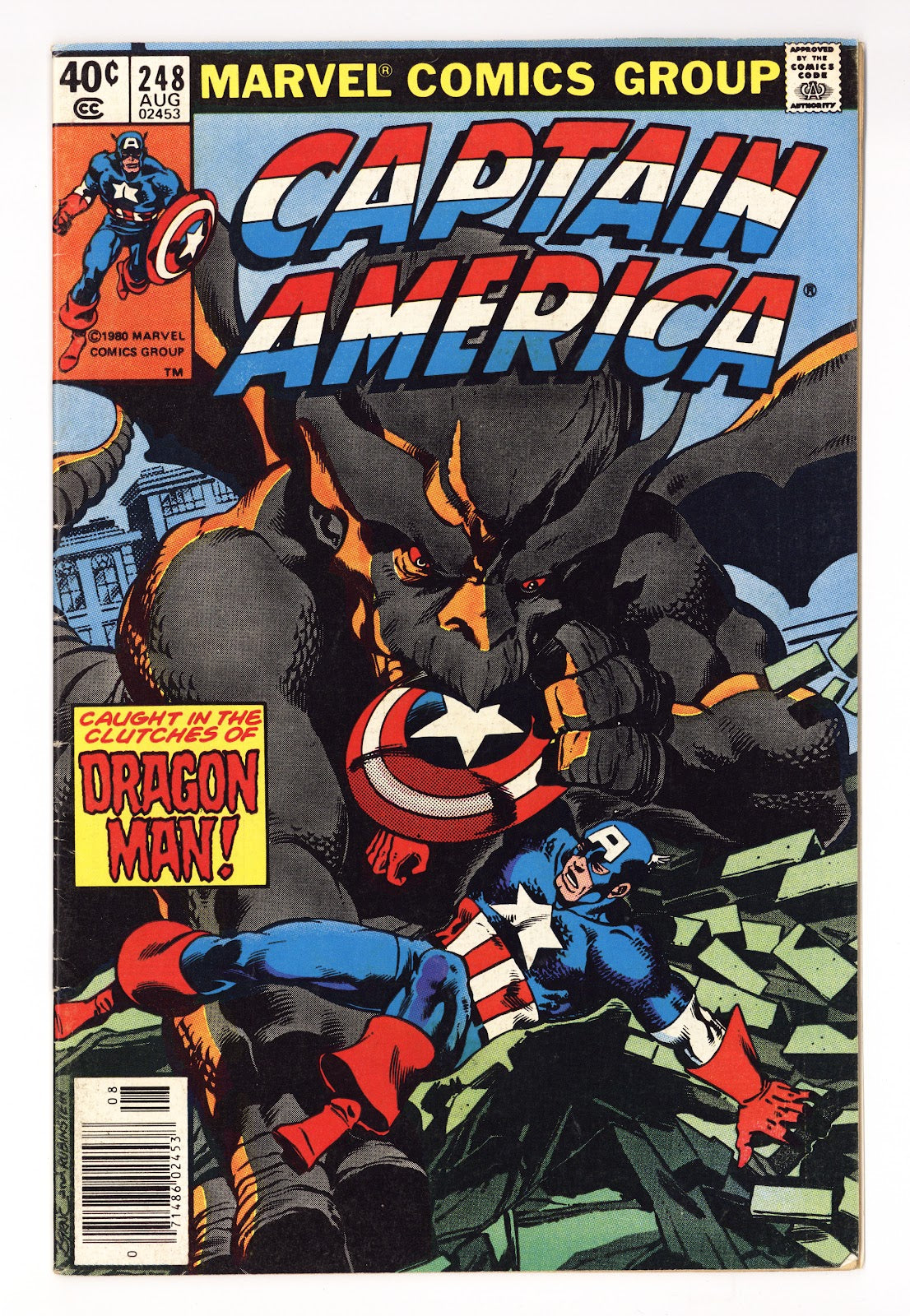 Captain America Vol 1 248  Mid Grade   (1980)   Newsstand