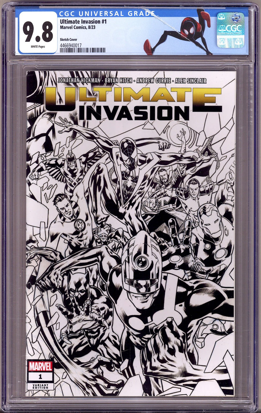 Ultimate Invasion   1 CGC 9.8 (NM/M)   (2023) Hitch B&W  Incentive Variant  