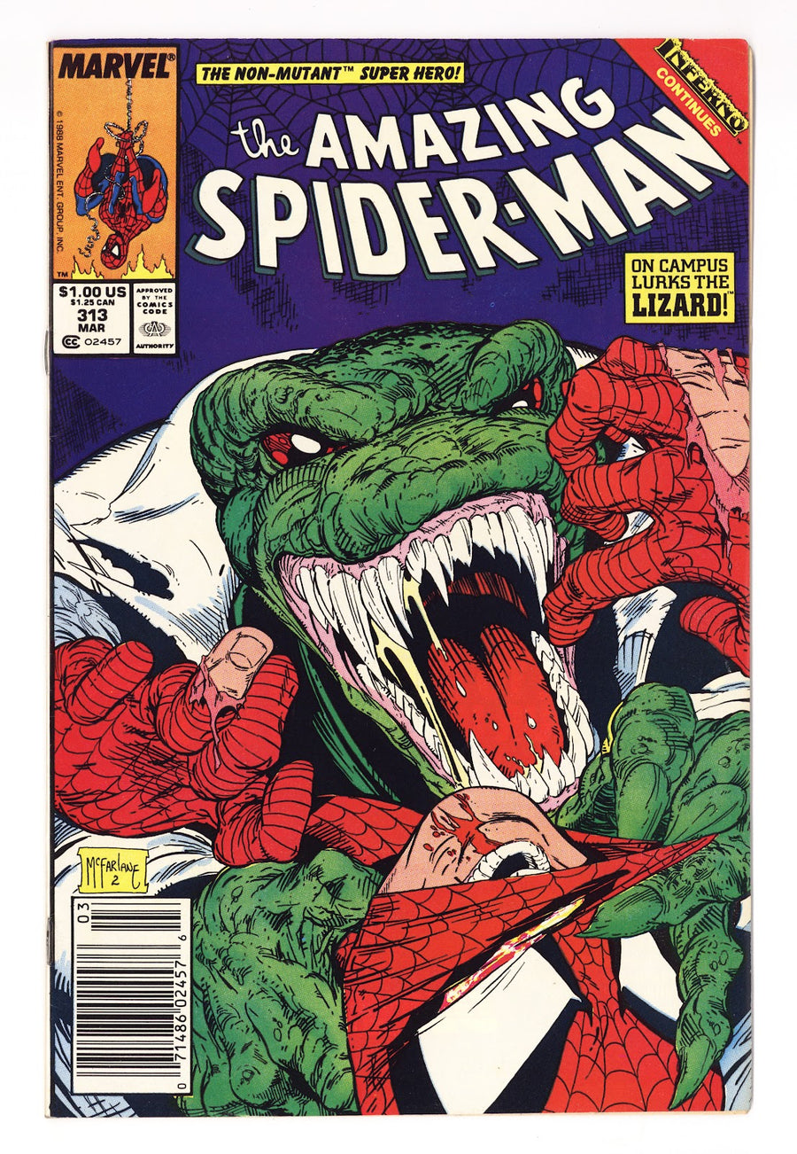 The Amazing Spider-Man Vol 1 313 FN/VF (7.0) (1989) Newsstand 