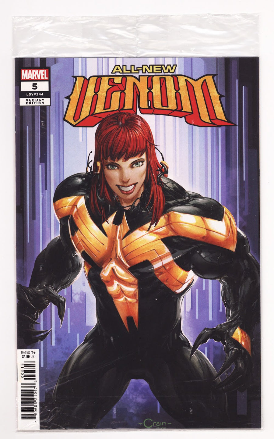 All-New Venom   5 (244)  New, Sealed   (2025) Crain Secret  One Per Store Variant  