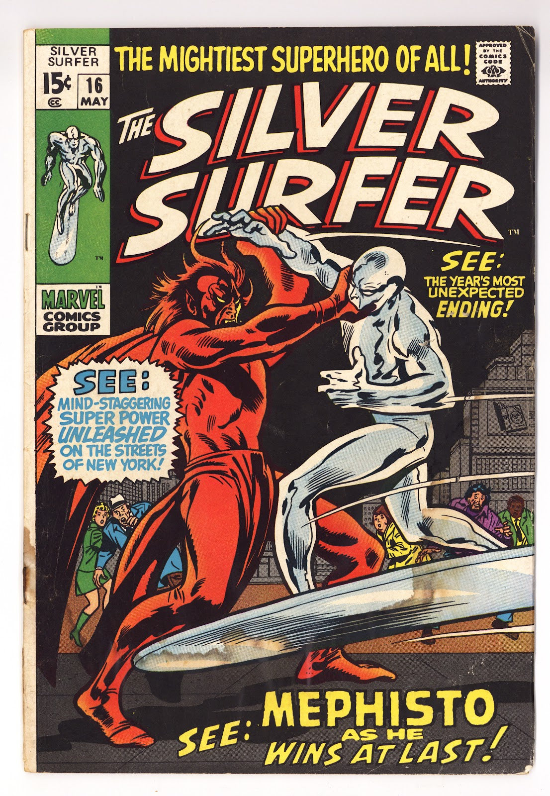 The Silver Surfer Vol 1 16 GD/VG (3.0) (1970)  